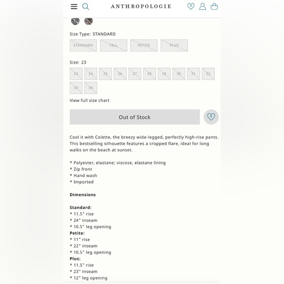 🪩Maeve Anthropologie The Colette Cropped Wide-Leg Sequin Pants in Black - Picture 7 of 8